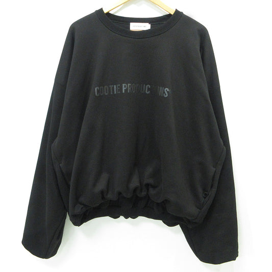 COOTIE | クーティー SWALLOW RIB SWEAT CREW スワローリブスウェットクルー 25ss ロゴプリント長袖スウェットシャツ スウェット CTE-25A338 ブラック サイズ：L【三重本店】
