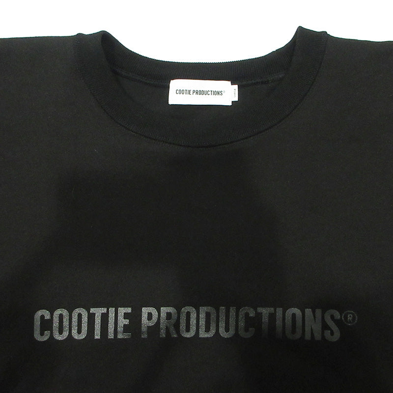 COOTIE | クーティー SWALLOW RIB SWEAT CREW スワローリブスウェットクルー 25ss ロゴプリント長袖スウェットシャツ スウェット CTE-25A338 ブラック サイズ：L【三重本店】
