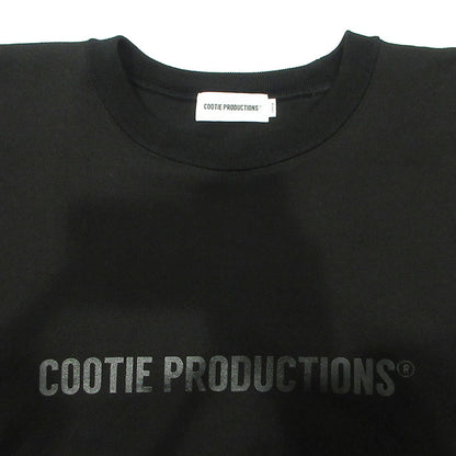COOTIE | クーティー SWALLOW RIB SWEAT CREW スワローリブスウェットクルー 25ss ロゴプリント長袖スウェットシャツ スウェット CTE-25A338 ブラック サイズ：L【三重本店】