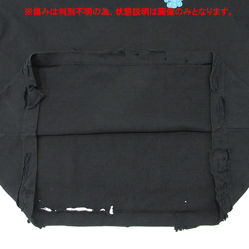CVTVLIST | カタリスト USED加工ロゴワッペン長袖Tシャツ ダメージ加工 長袖Ｔシャツ ブラック サイズ：2【三重本店】