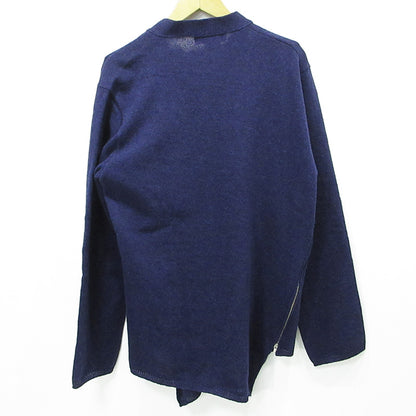 COMME des GARCONS | コムデギャルソン HOMME DEUX オムドゥ 捻れカーディガン アシンメトリーサイドジップウールカーディガン カーディガン DP-N003 ネイビー サイズ：XL【三重本店】