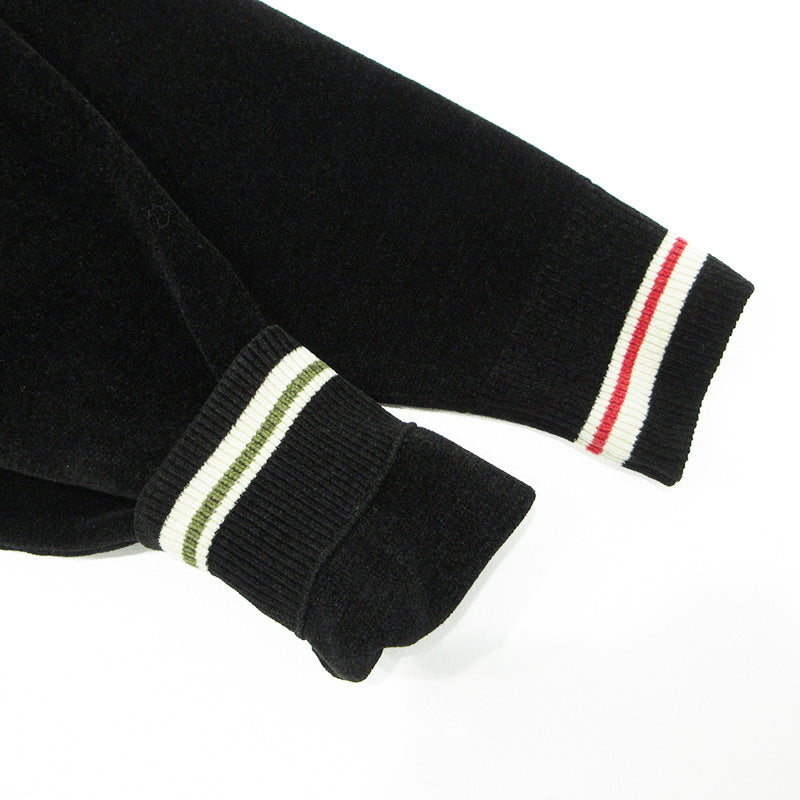 DAIRIKU | ダイリク Needle Punch Rversible Ska Knit ニードルパンチリバーシブルスカニット シロクマ刺繍ニットスーベニアジャケット スーベニアジャケット 24AW K-2 ブラック サイズ：M【三重本店】