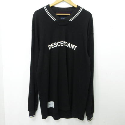 DESCENDANT | ディセンダント CHANT JERSEY 長袖Ｔシャツ 182ATDS-CSM22 ブラック サイズ：3【三重本店】