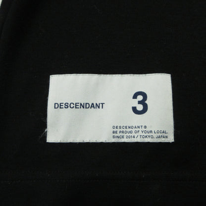 DESCENDANT | ディセンダント CHANT JERSEY 長袖Ｔシャツ 182ATDS-CSM22 ブラック サイズ：3【三重本店】
