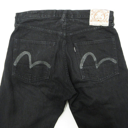 EVISU | エヴィス カモメプリントボタンフライデニムパンツ デニムパンツ Lot. 2020 ブラック サイズ：34【三重本店】