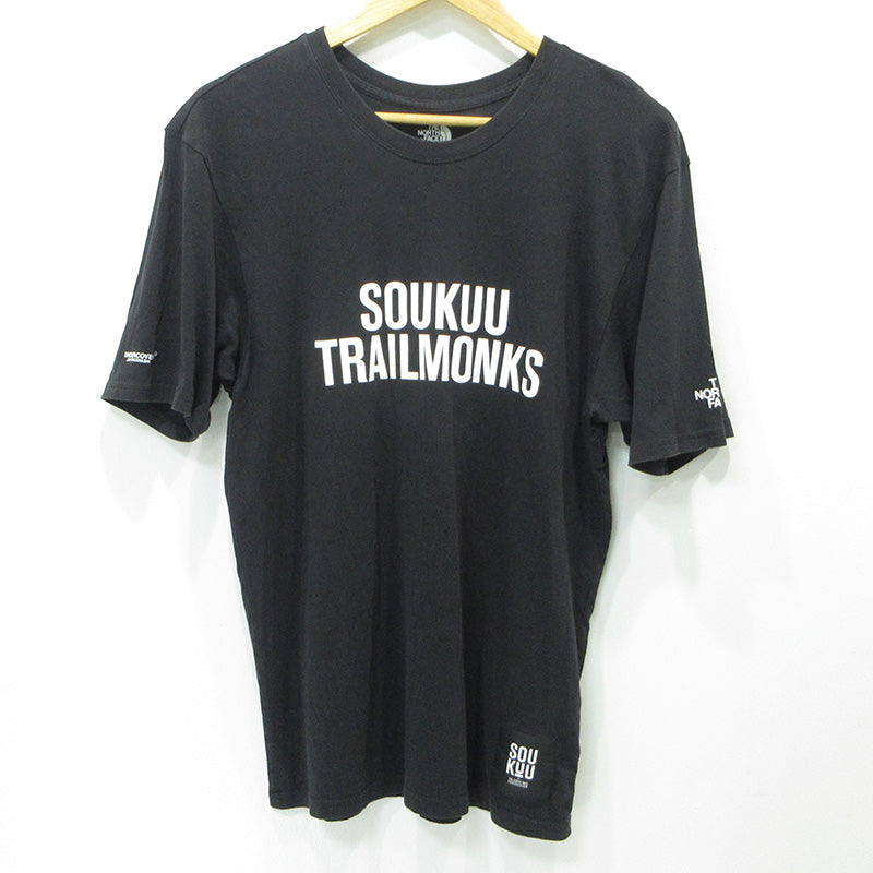 UNDERCOVER | アンダーカバー × THE NORTH FACE ザノースフェイス ロゴプリント半袖Tシャツ SOUKUU 半袖Ｔシャツ NT02410UC ブラック サイズ：M【三重本店】