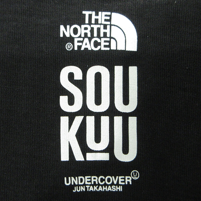 UNDERCOVER | アンダーカバー × THE NORTH FACE ザノースフェイス ロゴプリント半袖Tシャツ SOUKUU 半袖Ｔシャツ NT02410UC ブラック サイズ：M【三重本店】