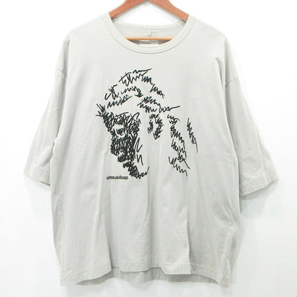 SHAREEF | シャリーフ DESPERATION デスペレイション グラフィック刺繍半袖Tシャツ 半袖Ｔシャツ SH-2053D ライトグレー サイズ：2【三重本店】