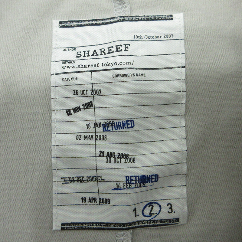 SHAREEF | シャリーフ DESPERATION デスペレイション グラフィック刺繍半袖Tシャツ 半袖Ｔシャツ SH-2053D ライトグレー サイズ：2【三重本店】