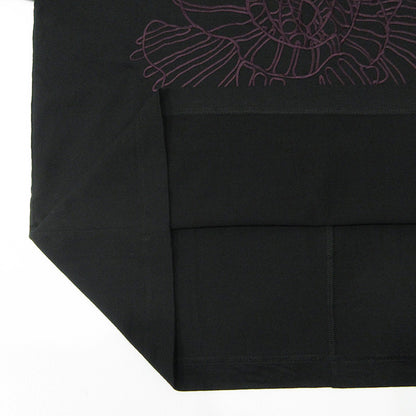 SHAREEF | シャリーフ ABSTRACT FLOWERemb S/S BIG T フラワー刺繍半袖Tシャツ 半袖Ｔシャツ 21315049 ブラック サイズ：2【三重本店】