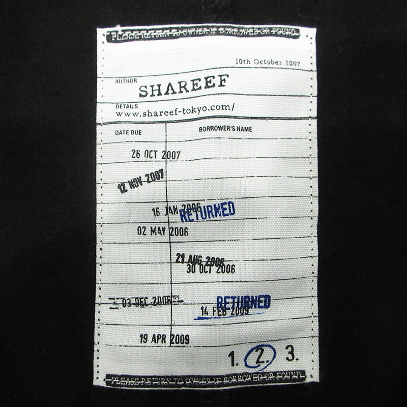SHAREEF | シャリーフ ABSTRACT FLOWERemb S/S BIG T フラワー刺繍半袖Tシャツ 半袖Ｔシャツ 21315049 ブラック サイズ：2【三重本店】