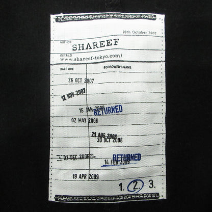 SHAREEF | シャリーフ ABSTRACT FLOWERemb S/S BIG T フラワー刺繍半袖Tシャツ 半袖Ｔシャツ 21315049 ブラック サイズ：2【三重本店】