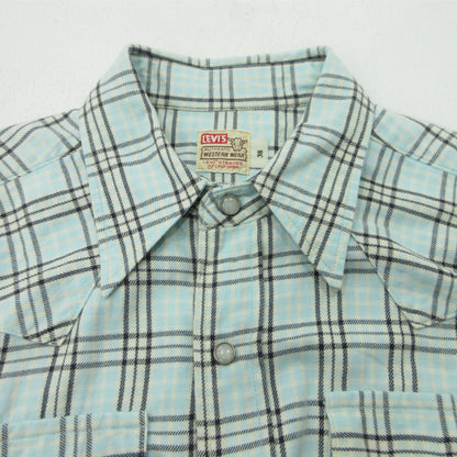 Levi's | リーバイス ショートホーン Sawtooth pocket weastern shirts ソーツースポケットウエスタンシャツ 長袖シャツ 61504-65 ブルー サイズ：38【三重本店】