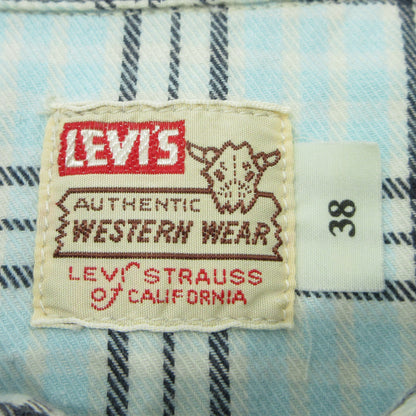 Levi's | リーバイス ショートホーン Sawtooth pocket weastern shirts ソーツースポケットウエスタンシャツ 長袖シャツ 61504-65 ブルー サイズ：38【三重本店】