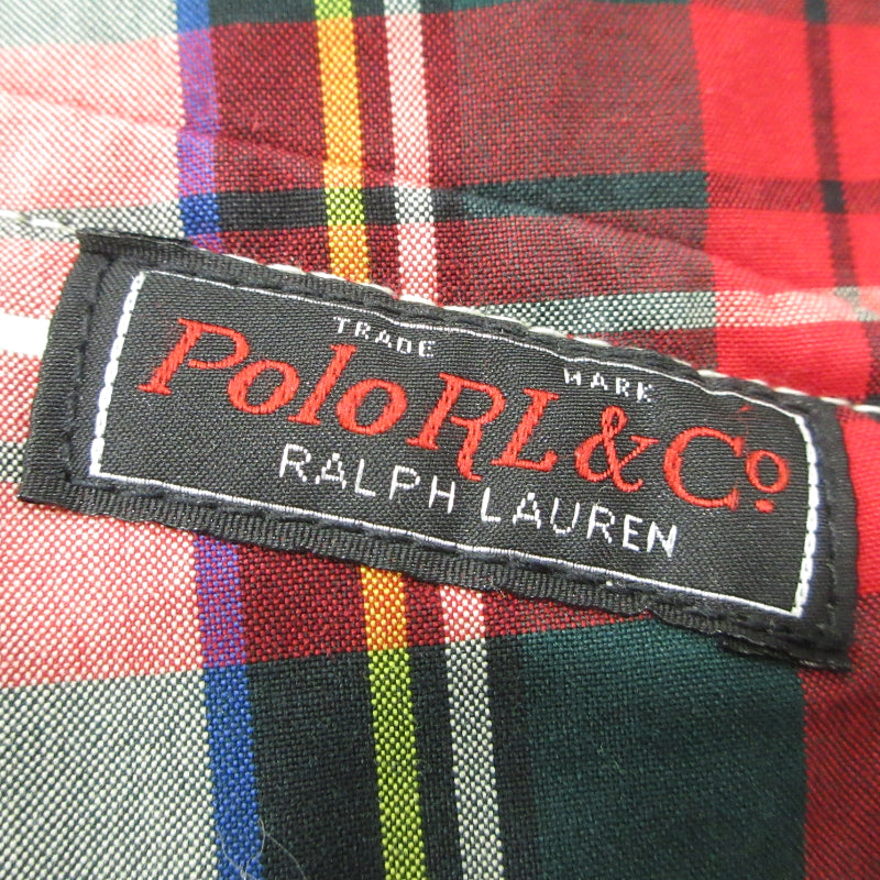 RALPH LAUREN | ラルフローレン チェック ジップアップ ブルゾン スイングトップ MNBLOTWM5L00087 レッド系 サイズ：M【三重本店】