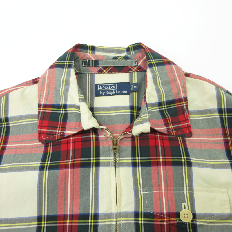 RALPH LAUREN | ラルフローレン チェック ジップアップ ブルゾン スイングトップ MNBLOTWM5L00087 レッド系 サイズ：M【三重本店】