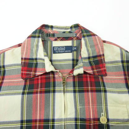 RALPH LAUREN | ラルフローレン チェック ジップアップ ブルゾン スイングトップ MNBLOTWM5L00087 レッド系 サイズ：M【三重本店】