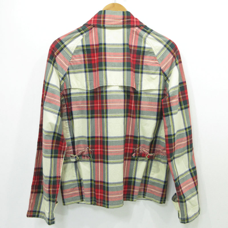 RALPH LAUREN | ラルフローレン チェック ジップアップ ブルゾン スイングトップ MNBLOTWM5L00087 レッド系 サイズ：M【三重本店】