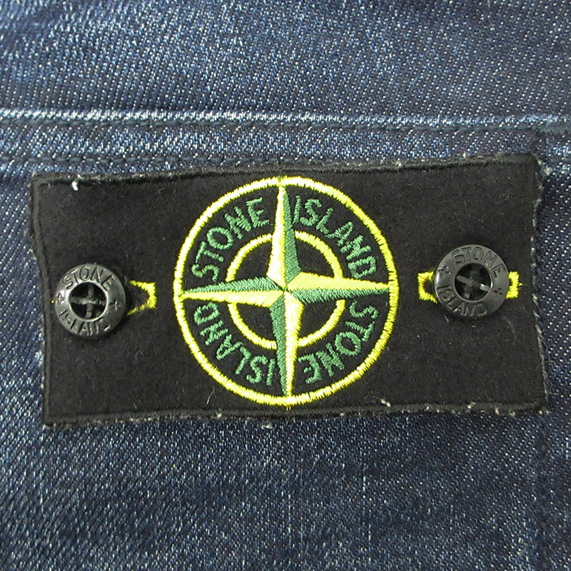 STONE ISLAND | ストーンアイランド ロゴワッペンジップフライデニムパンツ TYPE:SK デニムパンツ 6915J2ZR2 ネイビー サイズ：29【三重本店】