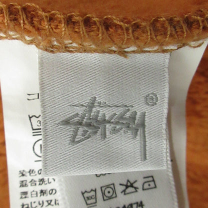 STUSSY | ステューシー Contrast Stitch Label crewneck コントラストステッチ長袖スウェットシャツ ロゴワッペン 裏起毛 スウェット 118458 ライトブラウン系 テラコッタ オレンジ系 サイズ：XL【三重本店】