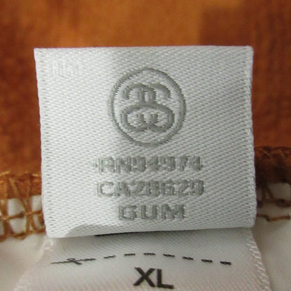 STUSSY | ステューシー Contrast Stitch Label crewneck コントラストステッチ長袖スウェットシャツ ロゴワッペン 裏起毛 スウェット 118458 ライトブラウン系 テラコッタ オレンジ系 サイズ：XL【三重本店】
