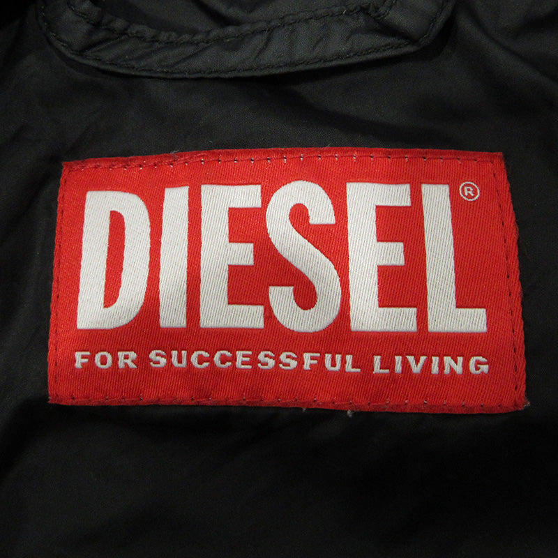 DIESEL | ディーゼル W-BOGAERT PUFFER JACKET 総柄中綿ジャケット 中綿ジャケット A14520 イエロー×ブルー マルチカラー サイズ：46【三重本店】