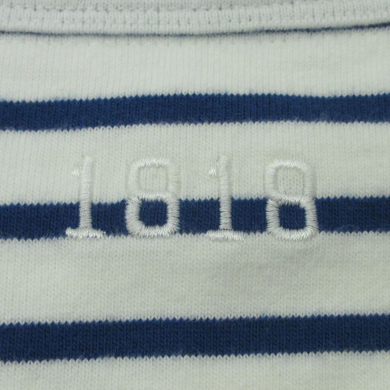 Brooks Brothers | ブルックスブラザーズ gfロゴ 長袖Ｔシャツ 330002155 ホワイト×ブルー サイズ：M【三重本店】