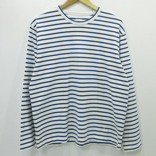 Brooks Brothers | ブルックスブラザーズ gfロゴ 長袖Ｔシャツ 330002155 ホワイト×ブルー サイズ：M【三重本店】