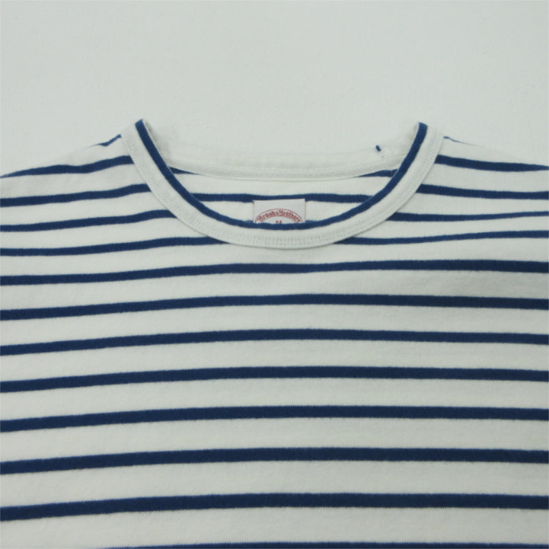 Brooks Brothers | ブルックスブラザーズ gfロゴ 長袖Ｔシャツ 330002155 ホワイト×ブルー サイズ：M【三重本店】