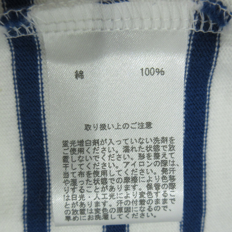 Brooks Brothers | ブルックスブラザーズ gfロゴ 長袖Ｔシャツ 330002155 ホワイト×ブルー サイズ：M【三重本店】