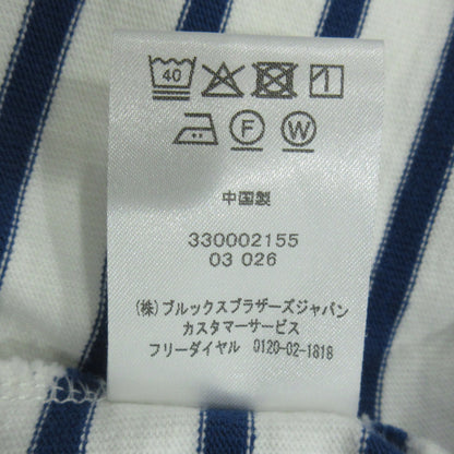 Brooks Brothers | ブルックスブラザーズ gfロゴ 長袖Ｔシャツ 330002155 ホワイト×ブルー サイズ：M【三重本店】