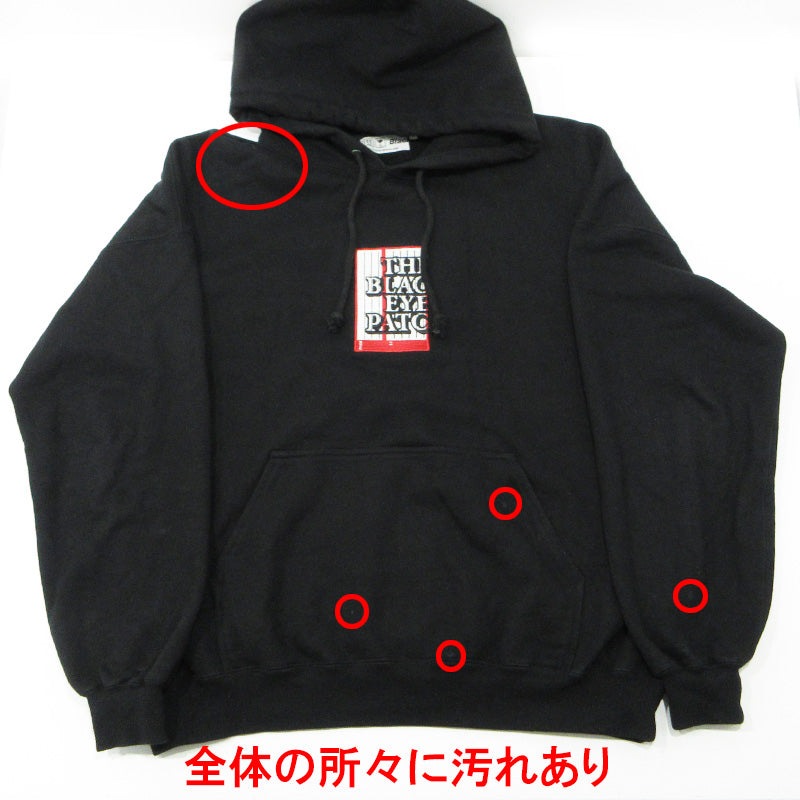 BlackEyePatch | ブラックアイパッチ ロゴ刺繍長袖パーカー パーカー ブラック サイズ：L【三重本店】