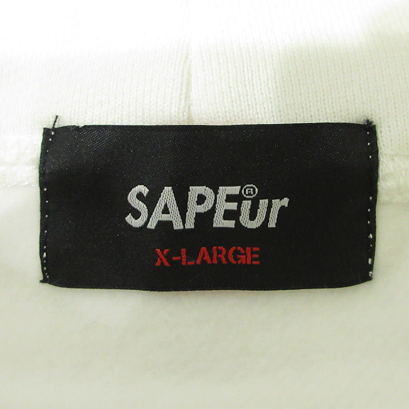 SAPEur | サプール ×Atmos アトモス ロッドマン裏起毛長袖パーカー パーカー ホワイト サイズ：XL【三重本店】