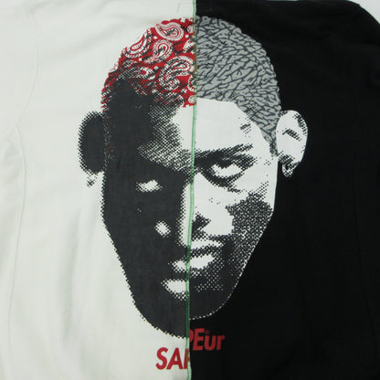 SAPEur | サプール ドッキングロッドマン パーカー ブラック×ホワイト サイズ：XL【三重本店】
