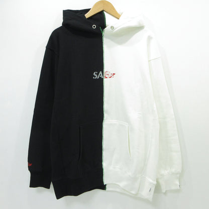 SAPEur | サプール ドッキングロッドマン パーカー ブラック×ホワイト サイズ：XL【三重本店】