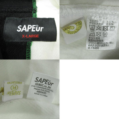 SAPEur | サプール ドッキングロッドマン パーカー ブラック×ホワイト サイズ：XL【三重本店】