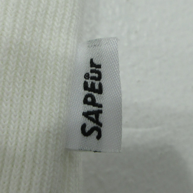 SAPEur | サプール ドッキングロッドマン パーカー ブラック×ホワイト サイズ：XL【三重本店】