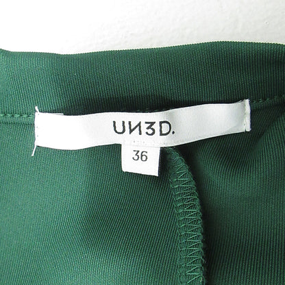 UN3D. | アンスリード シャツドッキングトップ 切替え長袖スウェット 長袖Tシャツ スウェット 522252702101-01 グリーン サイズ：36【三重本店】