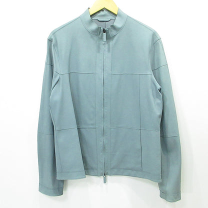 Emporio Armani | エンポリオ・アルマーニ ゴートスキンシングルライダースレザージャケット 山羊革 レザー I1R40P ライトブルー サイズ：表記サイズ(EU)【三重本店】