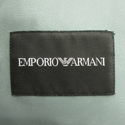 Emporio Armani | エンポリオ・アルマーニ ゴートスキンシングルライダースレザージャケット 山羊革 レザー I1R40P ライトブルー サイズ：表記サイズ(EU)【三重本店】