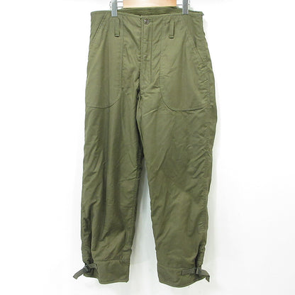 MILITARY衣料 | ミリタリーイリョウ U.S.NAVY A-2 デッキパンツ TROUSERS COLD WEATHER PERMEABLE TYPE1 80's 米海軍 ミリタリーパンツ パンツ 8440-00-221-0852 カーキグリーン サイズ：31【三重本店】