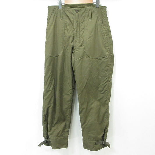 MILITARY衣料 | ミリタリーイリョウ U.S.NAVY A-2 デッキパンツ TROUSERS COLD WEATHER PERMEABLE TYPE1 80's 米海軍 ミリタリーパンツ パンツ 8440-00-221-0852 カーキグリーン サイズ：31【三重本店】