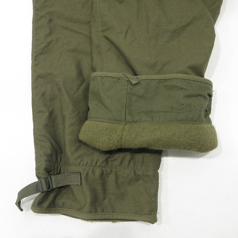 MILITARY衣料 | ミリタリーイリョウ U.S.NAVY A-2 デッキパンツ TROUSERS COLD WEATHER PERMEABLE TYPE1 80's 米海軍 ミリタリーパンツ パンツ 8440-00-221-0852 カーキグリーン サイズ：31【三重本店】