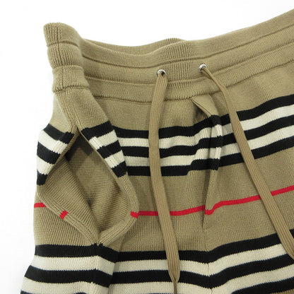 BURBERRY London England | バーバリーロンドンイングランド Kenton Striped Knit Shorts ケントンストライプニットショーツ ウール総柄ショートパンツ ボーダー柄 ショートパンツ 8011580 ベージュ マルチカラー サイズ：M【三重本店】