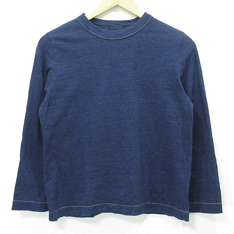 45rpm | ４５アールピーエム コットン長袖Tシャツ 長袖Ｔシャツ ネイビー サイズ：不明【三重本店】