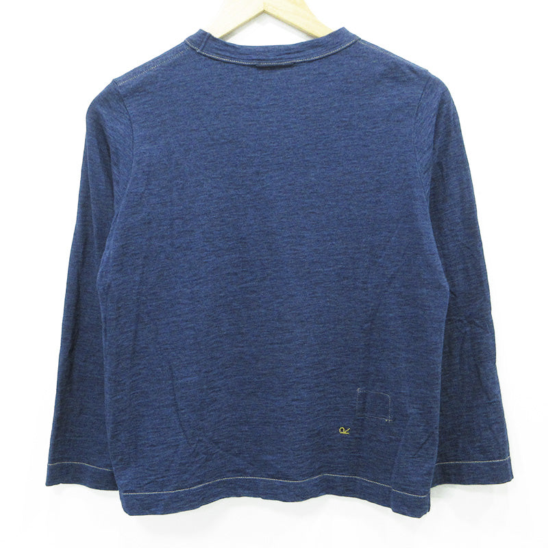 45rpm | ４５アールピーエム コットン長袖Tシャツ 長袖Ｔシャツ ネイビー サイズ：不明【三重本店】