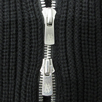 BATONER | バトナー × STUDIOUS ステュディオス別注 OVERSIZE DRIVERS KNIT VEST オーバーサイズドライバーズニットベスト ウールニットジップベスト ベスト BN-23FM-073 ブラック サイズ：FreeSize【三重本店】