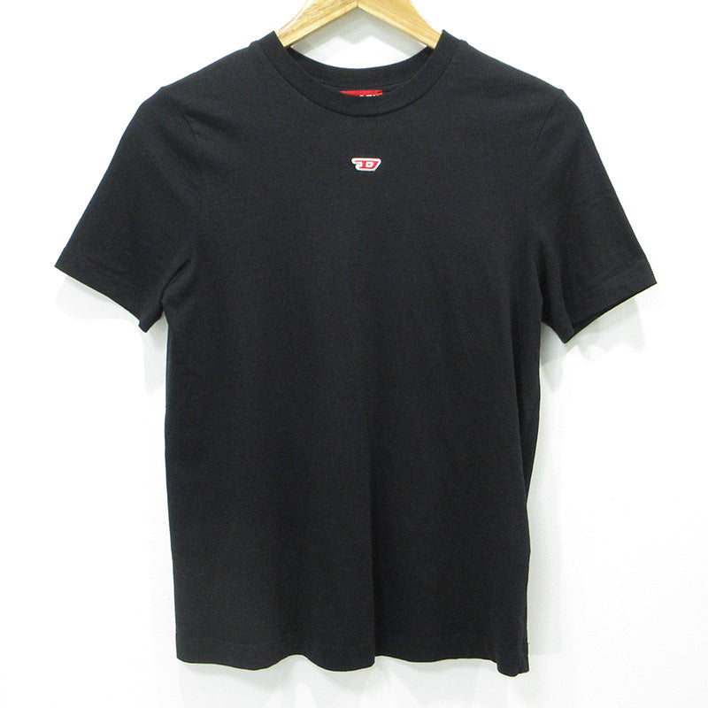 DIESEL | ディーゼル T-REG-D ロゴ刺繍半袖Tシャツ 半袖Ｔシャツ A05102 ブラック サイズ：S【三重本店】