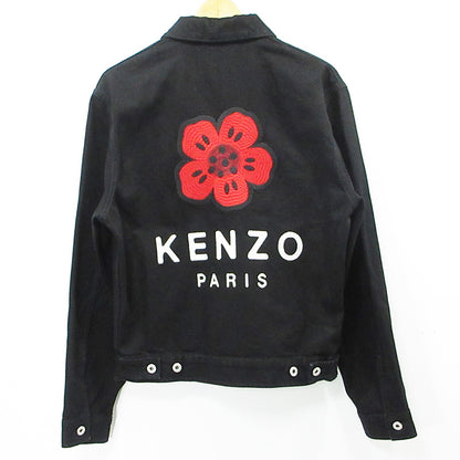 KENZO | ケンゾー BOKE FLOWER エンブロイダリートラッカージャケット 花柄刺繍デニムジャケット ボケフラワー デニム FE65DV3016C1 ブラック サイズ：S【三重本店】