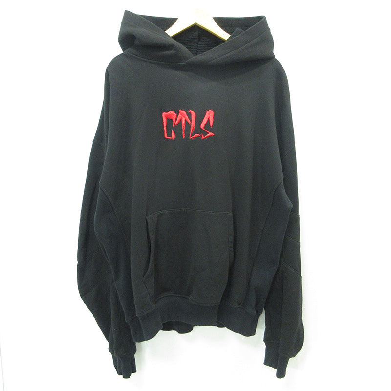 CVTVLIST | カタリスト USUAL HOODIE ユージュアルフーディー ロゴ刺繍長袖パーカー パーカー 2501100301 ブラック サイズ：XL【三重本店】